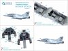 Quinta Studio QDS-48118 Mirage 2000-5B 3D-Printed & coloured Interior on decal paper (Kinetic) (Small version) 1/48